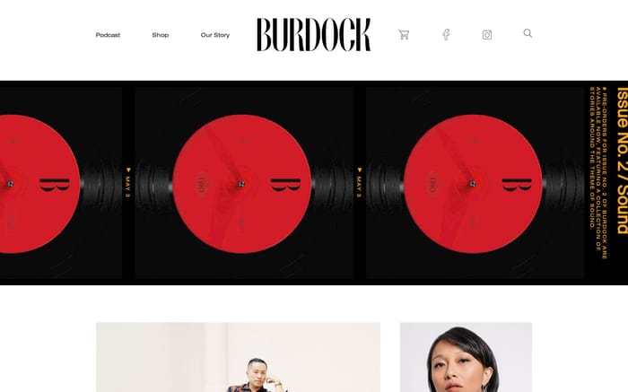 Burdock Media website preview