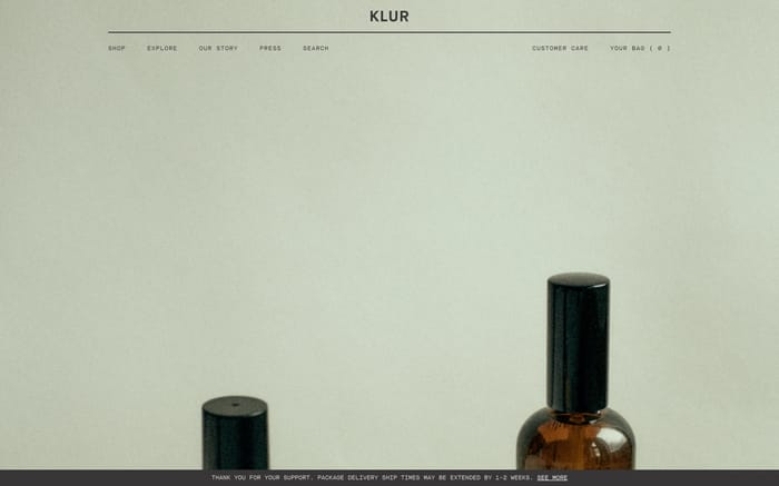 Klur website preview