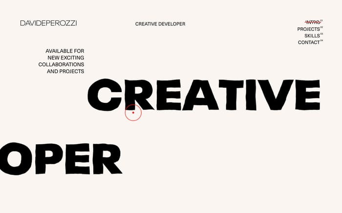 Davide Perozzi website preview