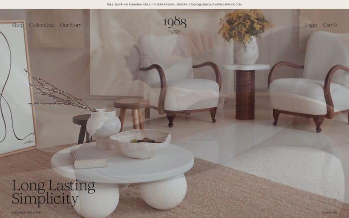 1988 Cultivating Spaces website preview