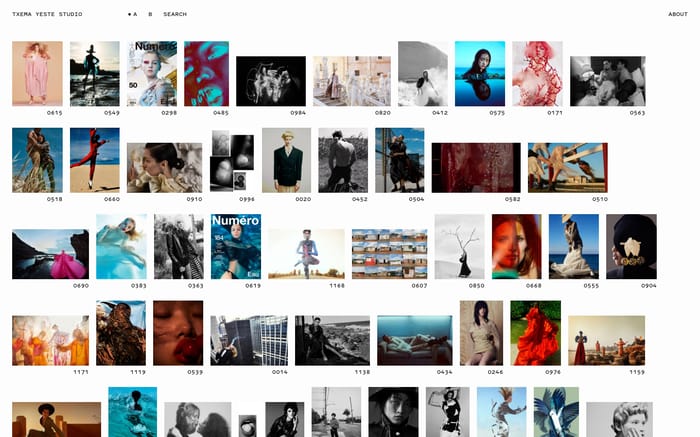Txema Yeste studio website preview