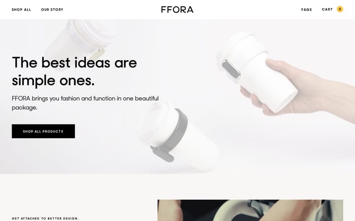 Ffora website preview
