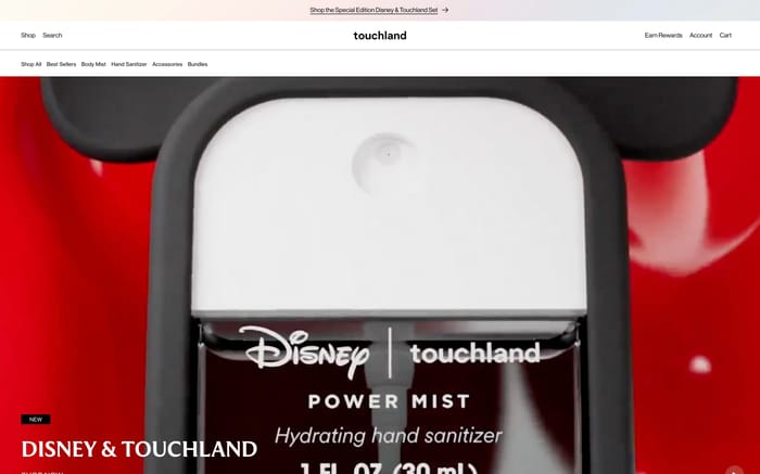 Touchland website preview