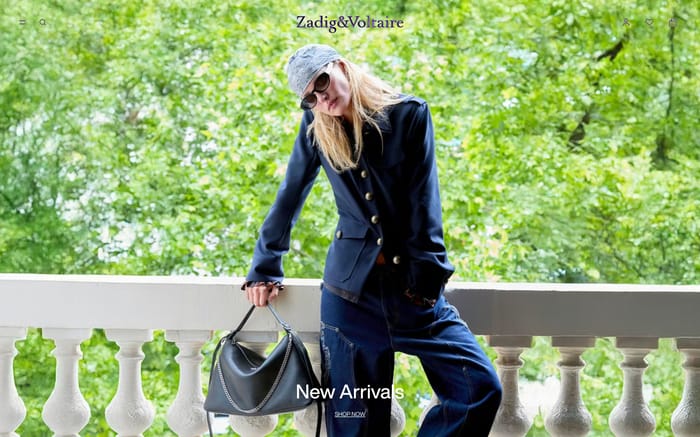 Zadig et Voltaire website preview