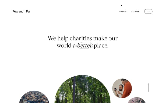 Few and Far website preview