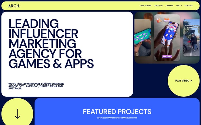 Arch website preview