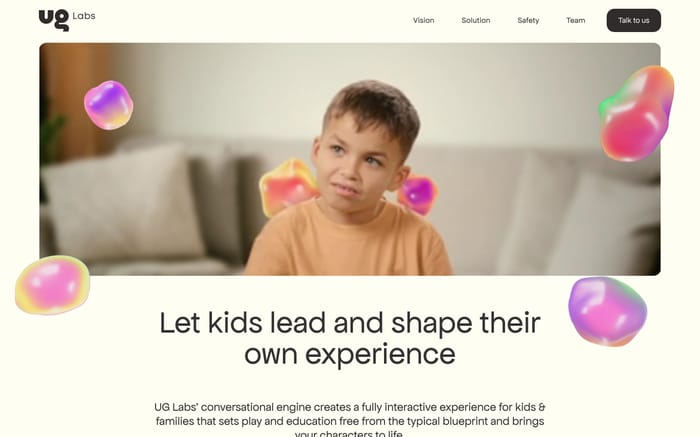 UG labs website preview