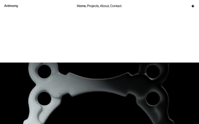 Antinomy Studio website preview