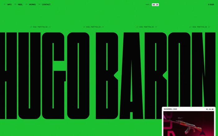 Hugo Baron website preview