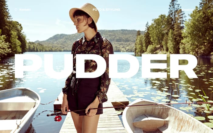 Pudder Agency website preview