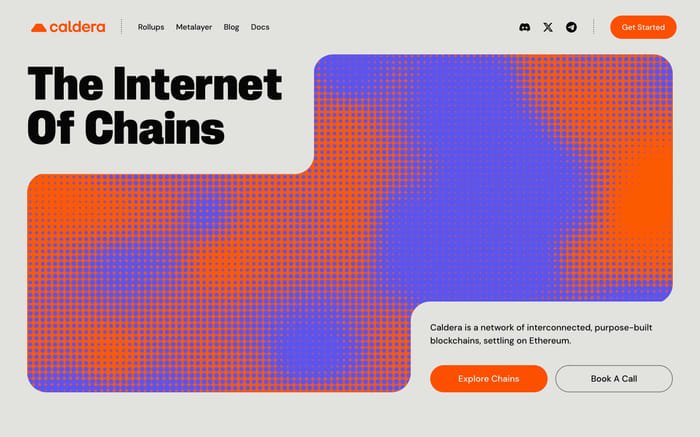 Caldera website preview