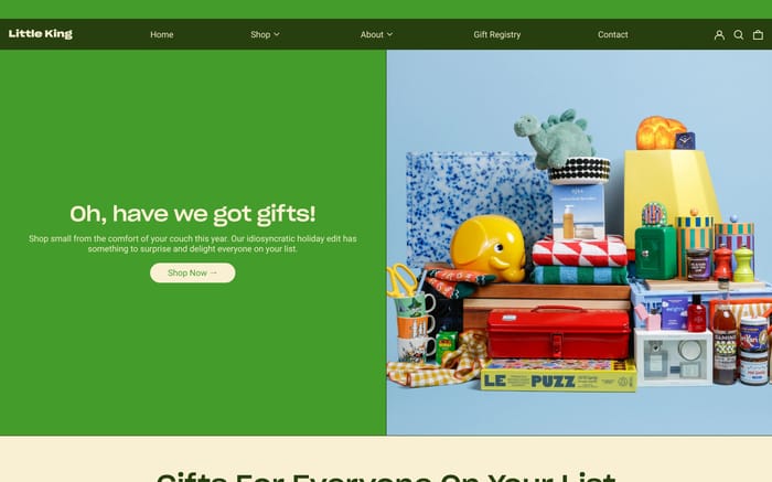 Little King website preview