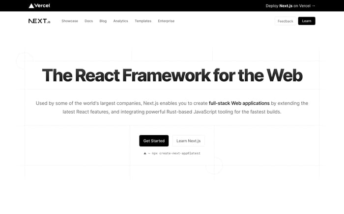 Next.js website preview