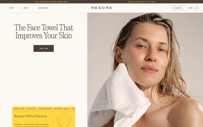 Resore website preview