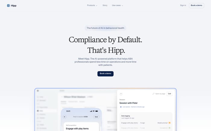 Hipp Health website preview
