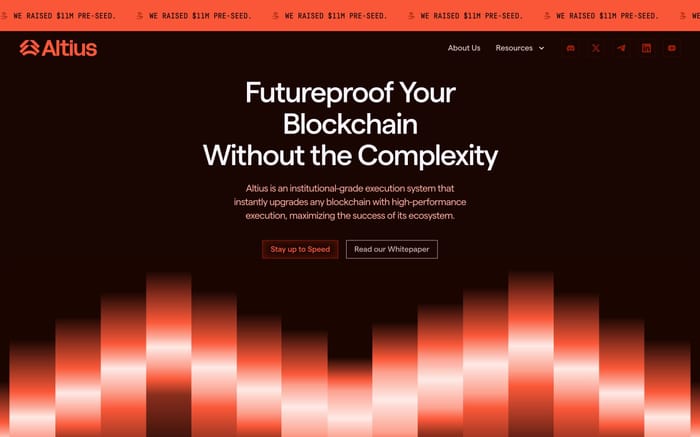 Altius website preview