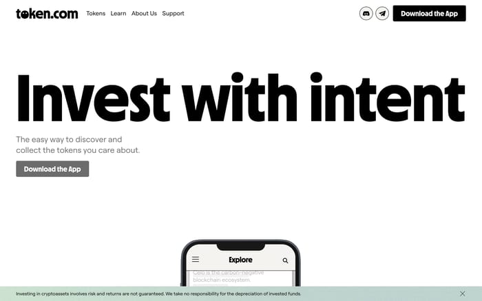 Token website preview