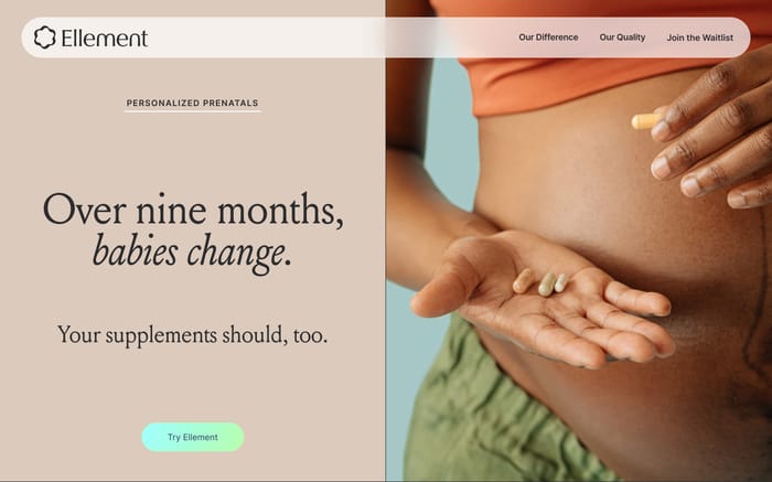 Ellement website preview