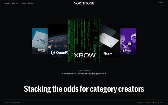 Northzone website preview