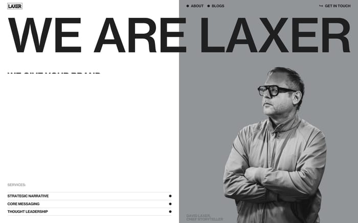 Laxer website preview