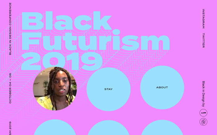 Black Futurism 2019 website preview