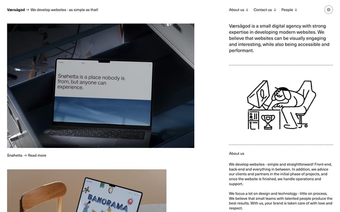 Værsågod website preview