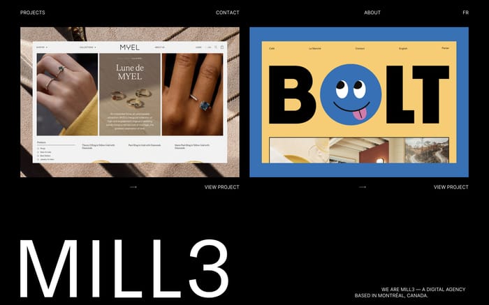 Mill3 website preview