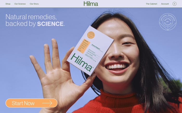 Hilma website preview