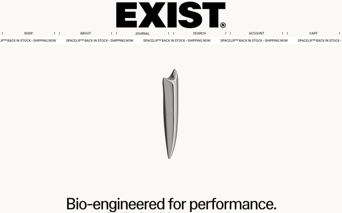 Exist website preview