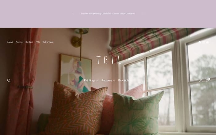 Teil website preview