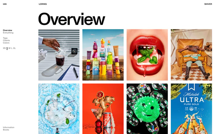 Ian Loring Shiver website preview