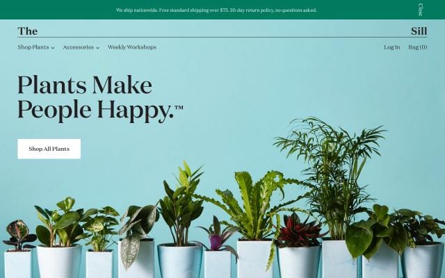 Thesill website preview