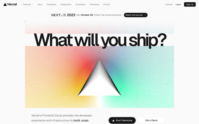 Vercel website preview