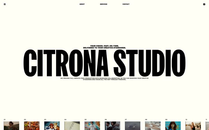 Citrona Studio website preview