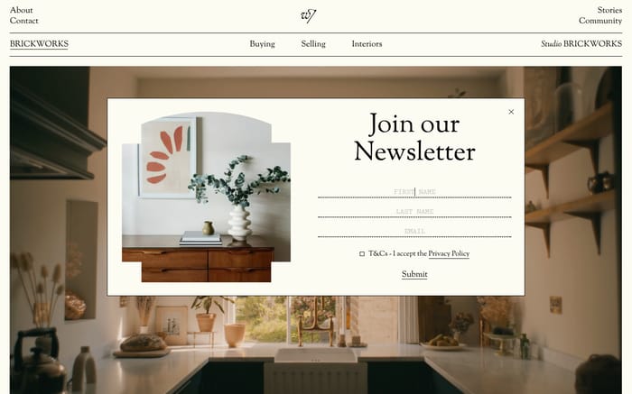 Brickworks London website preview