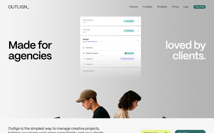 Outlign website preview
