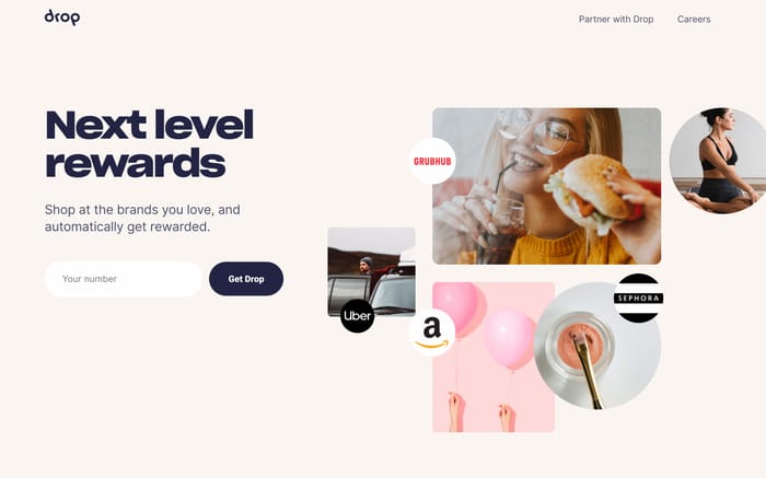 Drop website preview