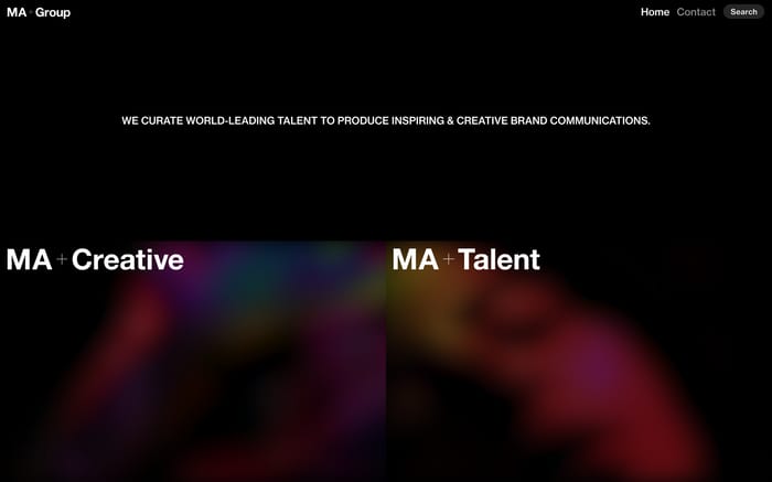 MA + Group website preview