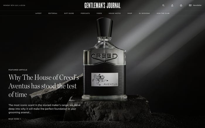 Gentleman's Journal website preview