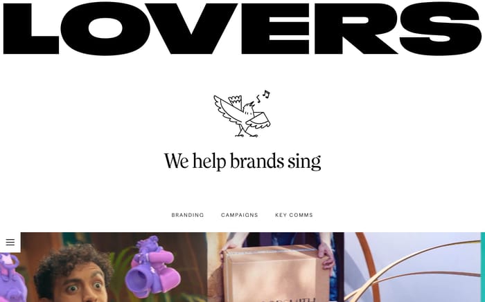 Lovers website preview