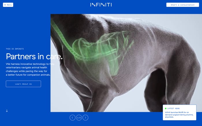 Infiniti Medical website preview