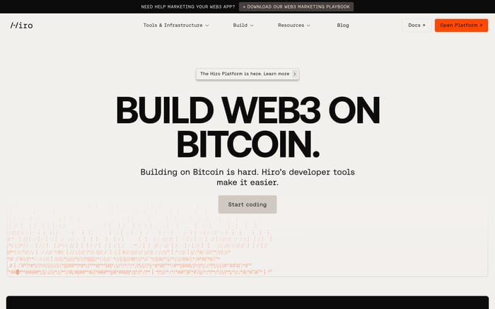 Hiro website preview