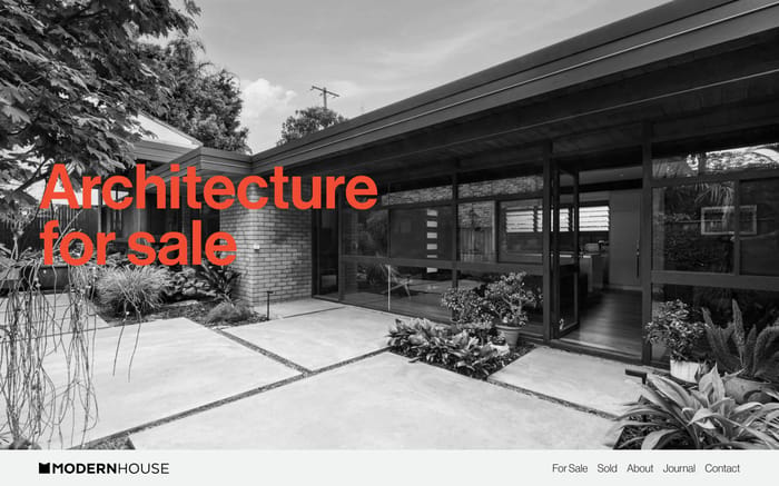 Modernhouse website preview