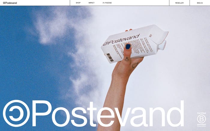 Postevand website preview