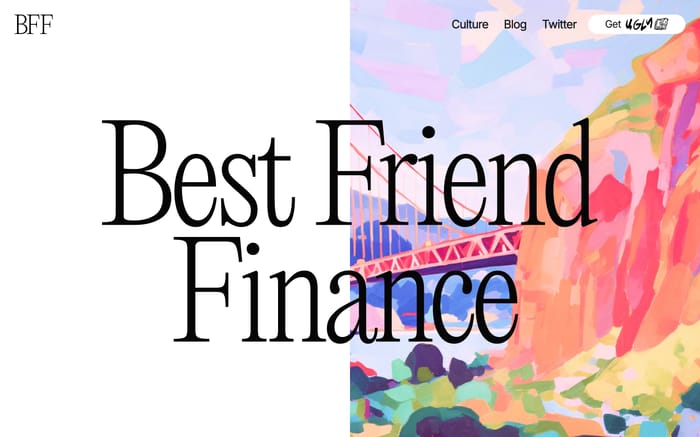 Best Friend Finance website preview