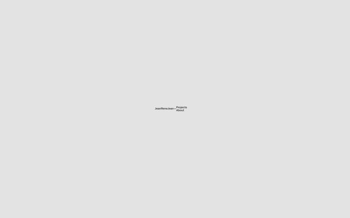 Jean Rene Jean website preview