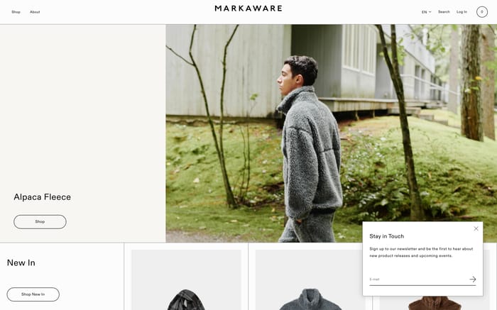 Markaware website preview