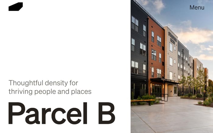 Parcel B Developments website preview