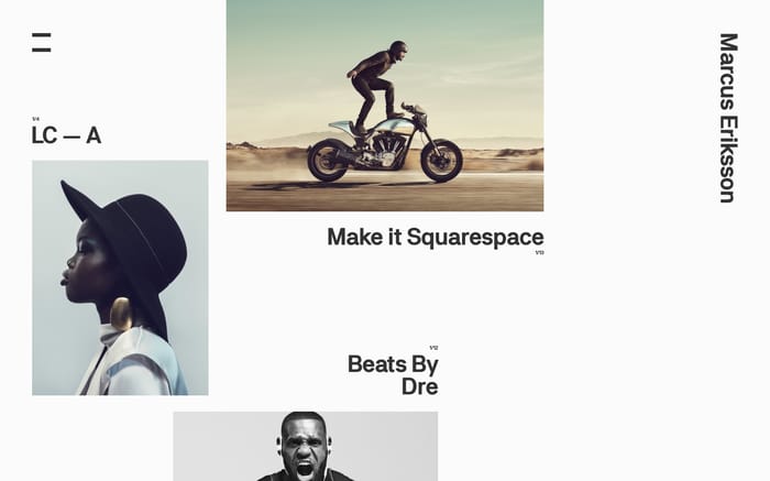 Marcus Eriksson website preview