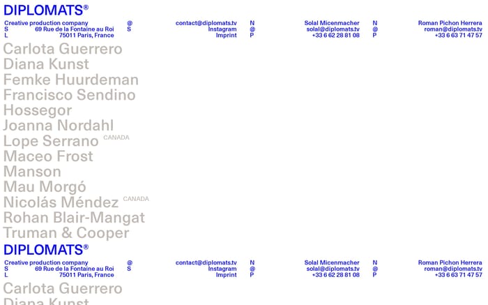 Diplomats website preview